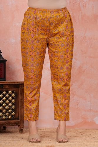 Image of Women Cotton Printed Co-Ord Set Kurta with Pant Set | Cotton Floral Printed Anarkali Maternity Feeding Kurta with Zipper /Maternity