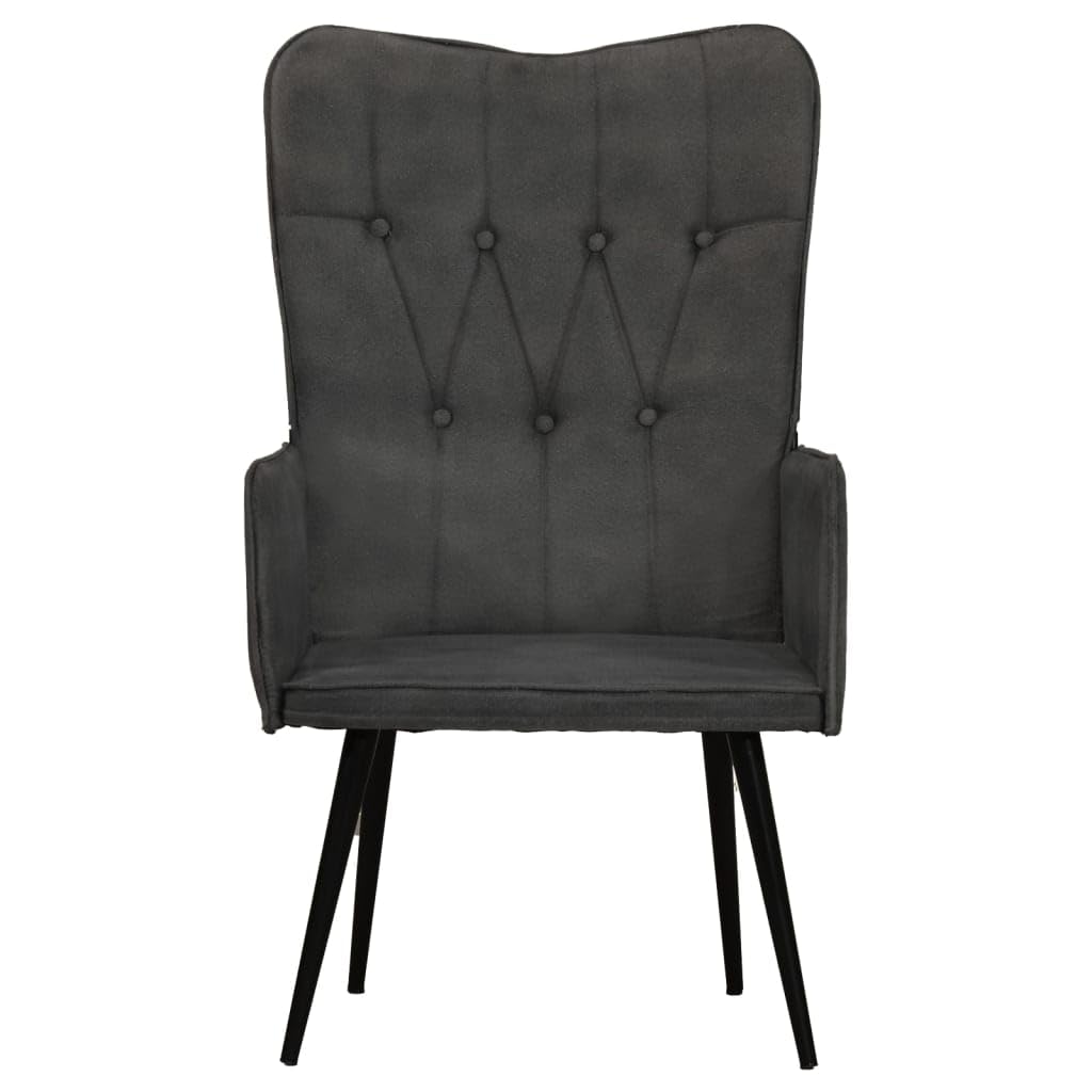 Sillón orejero de Lona Negro,Mobiliario,Sillas,Sillones,6.4kg-339654