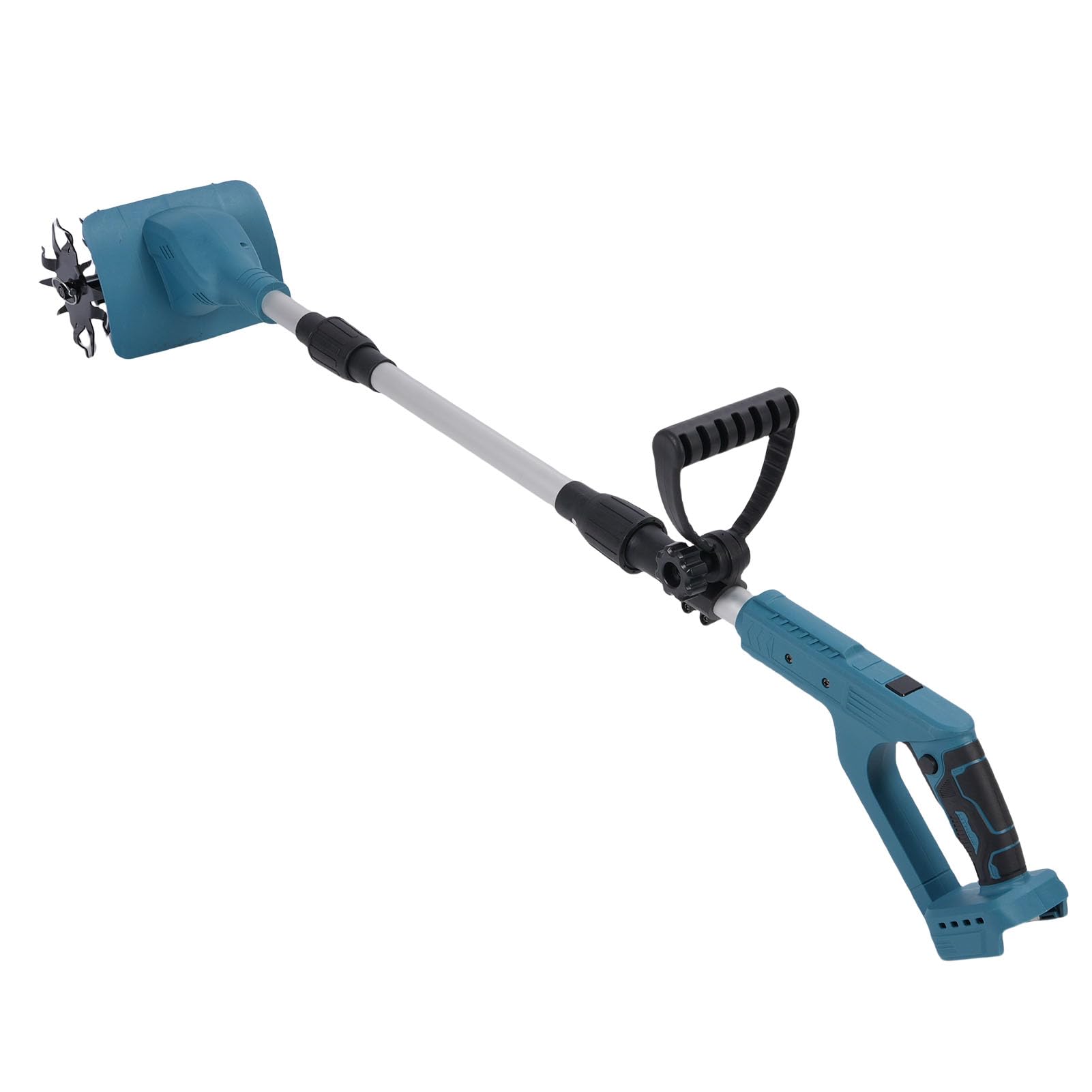 Eujgoov Zappatrice Senza Fili per Batteria 18-21V, Coltivatore con Display | Adatto a Motori da 500W, Larghezza di Lavorazione 9 Pollici, Lame in ABS e Acciaio Al Manganese, Design pieghevole.