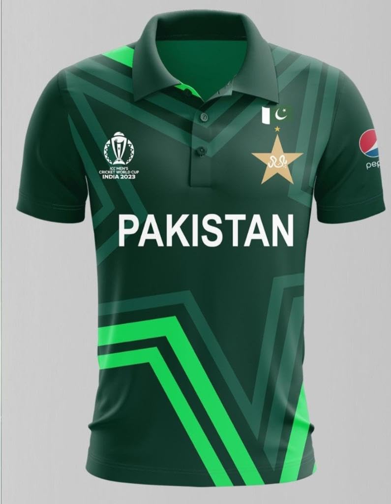 AJ Sports Product Name Pakistan Cricket Fans Jersey 2019