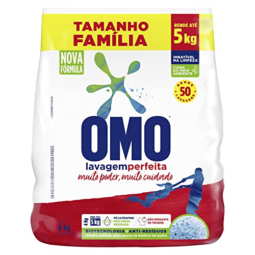 Lava-Roupas Pó Lavagem Perfeita Pacote 4kg Tamanho Família