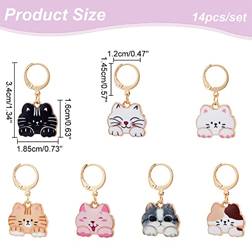 NBEADS 14 Pcs Cat Stitch Markers - Image 2
