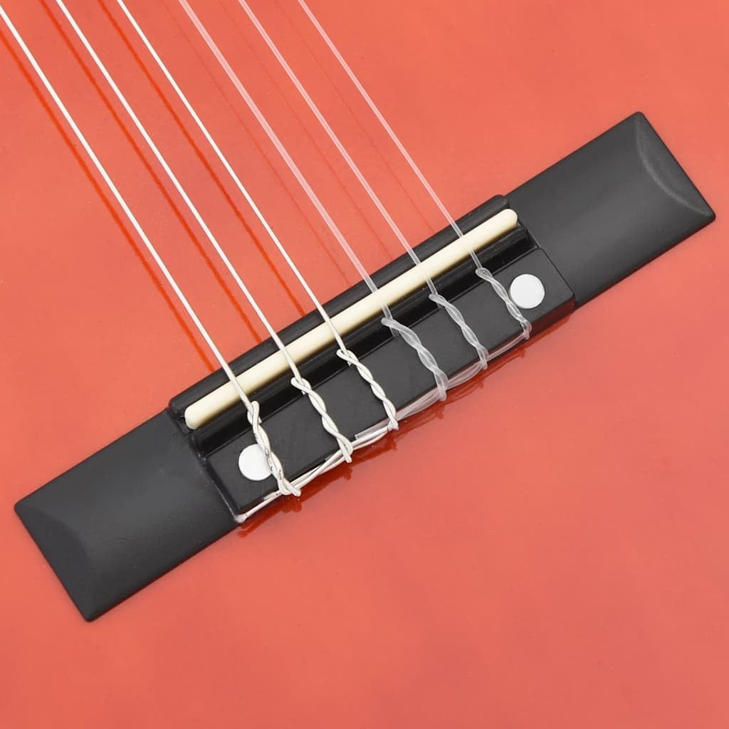 Chitarra classica per principianti e bambini, 1/2, 86 cm, in legno di tiglio con corde in nylon, naturale, strumento leggero per musica, pratica, apprendimento, lezione, casa e performance