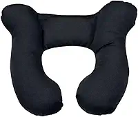 Almofada de Pescoço Apoio Cabeça Bebe Cadeirinha (Preto)