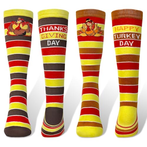 Thanksgiving Turkey Socks for Men and Women