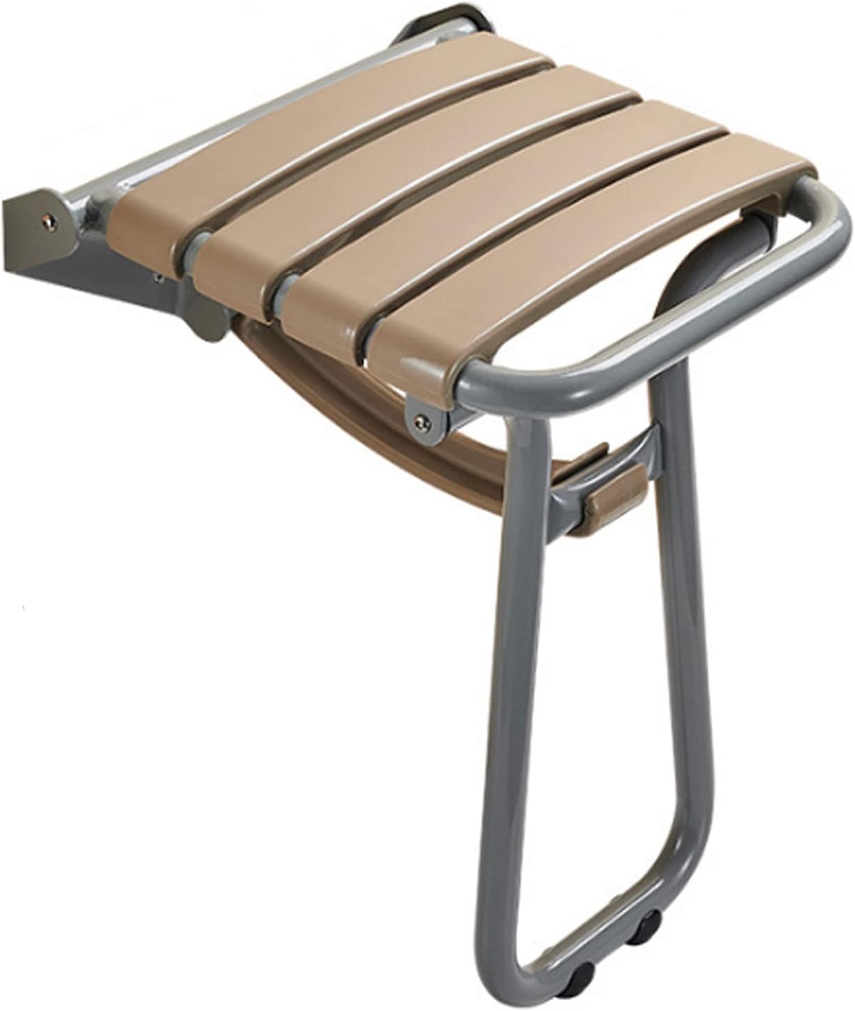 EEUK Fold Down Shower Seat Wall Mounted, Folding Shower Seats for Small