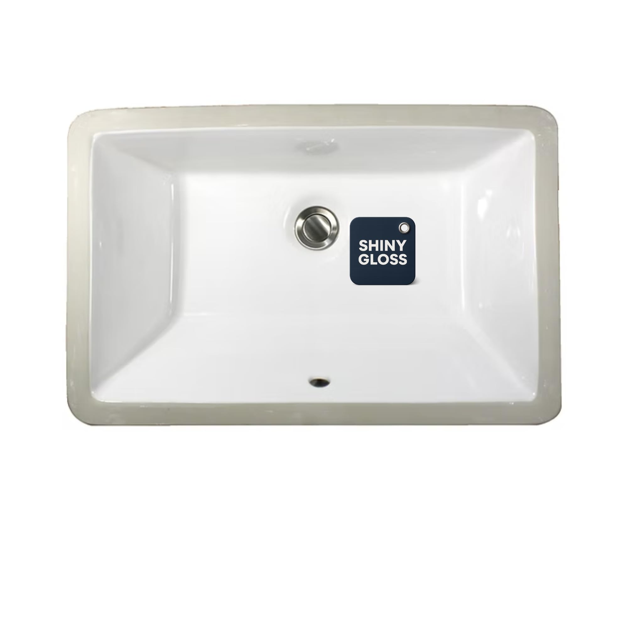 Nantucket Sinks UM-19x11-W Undermount Bathroom Sink – 19