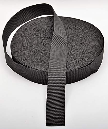 Trimz Polypropylene Webbing, Black - 50mm Wide x 20Mtr Reel - Heavy Duty Strapping for Bags and Crafts, 50mm x 20m - Image 4