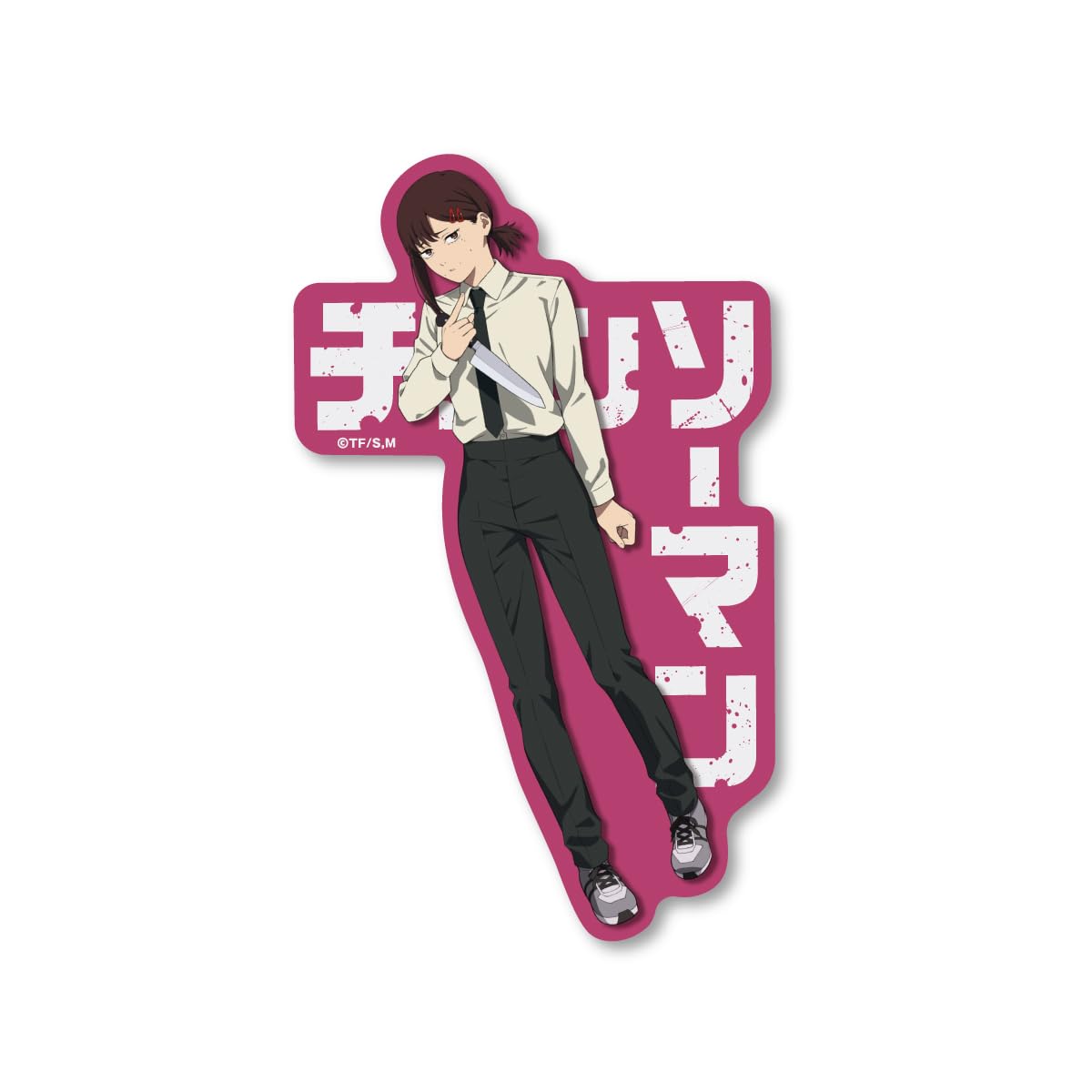 チェンソーマン　ヒトデせんべい　ステッカー　キガちゃん チェンソーマン ヒトデせんべい ステッカー キガ - メルカリ