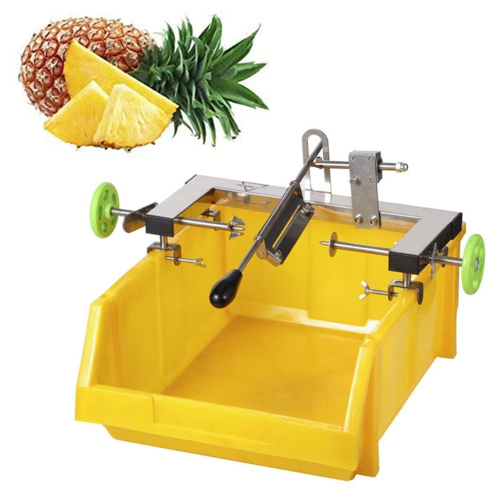 Gewerbliche Ananas-Schälmaschine, Ananas-Schneider, Doppelhebelverstellung, Ananas-Schäler und -Entkerner aus Edelstahl