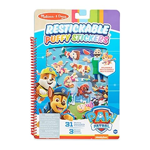 Melissa & Doug PAW Patrol Pegatinas Esponjosas Reutilizables Cover