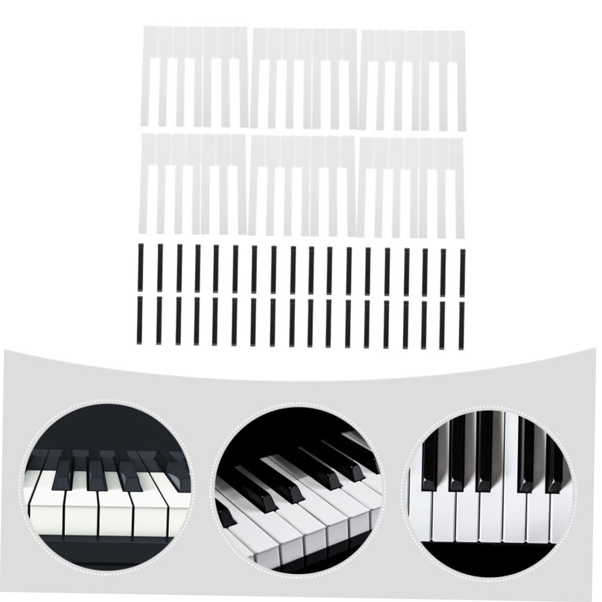 Mikinona 88pezzi Accessori Riparazione Pianoforte Tasti Forniture Parti Strumenti Gadget Sostituzione Tastiera Usata Riparare