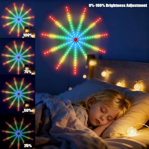 Tira de luces LED Firework multicolor con control inteligente miniatura 5