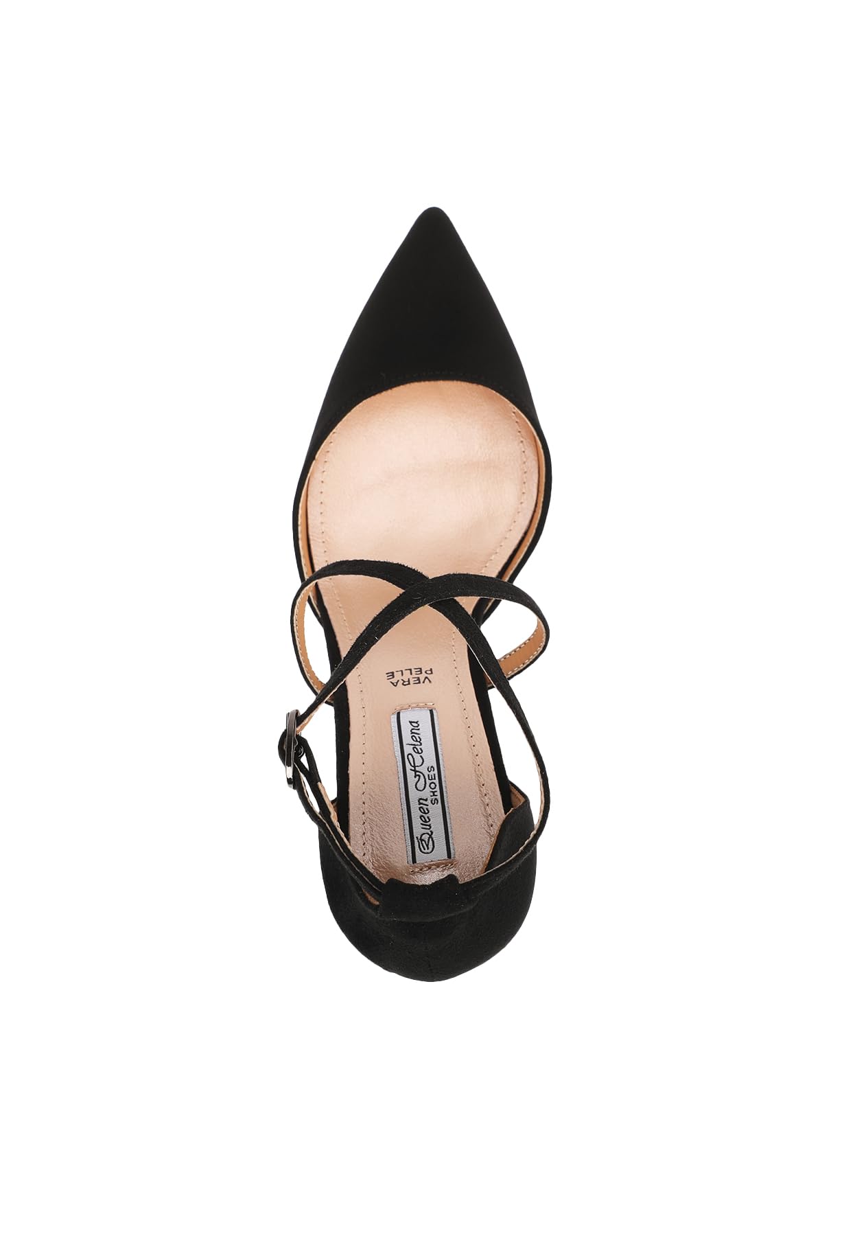 QUEEN HELENA Décolleté con Fascia Incrociata Scarpe a Punta con Tacco Elegante Donna ZM9631