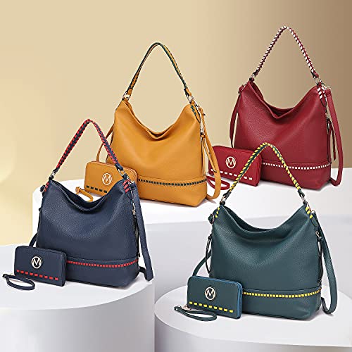 Image of MKF Collection Shoulder Bag for Women, Vegan Leather Top-Handle Crossbody Bag Handbag Purse by Mia K