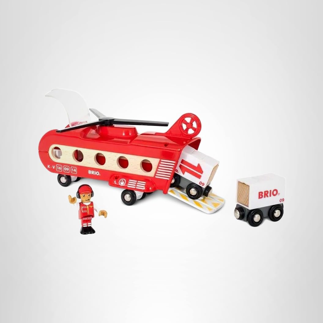 Bois Accessoire Pompiers Caserne Pompiers BRIO World - 2 Niveaux - Camion Son Et Lumière - Jouet
