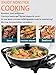Electric Wok With Lid Nonstick - Electric Skillet Serves For 6 People, Portable Countertop Cooking Wok, 5-Dial Temperature Control, 13inch, Black