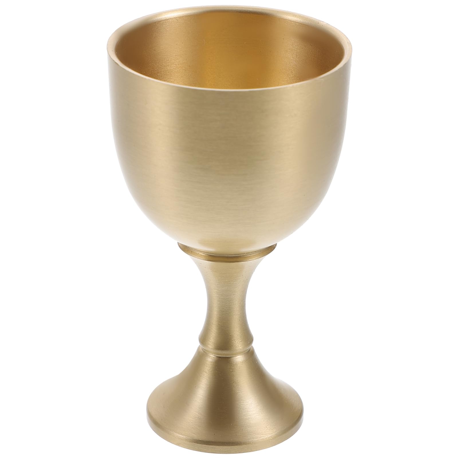 HOLIDYOYO Wine Glass Whisky Glasses Offering Spirits Cup Chalice Toasting Flutes Vintage Cups Offering Cup Worship Cups Retro Drinking Glasses Goblets Gobstoppers Brass Golden