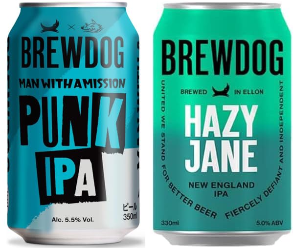 Amazon.co.jp: ブリュードッグ パンクIPA（350ml×12本）×ヘイジー