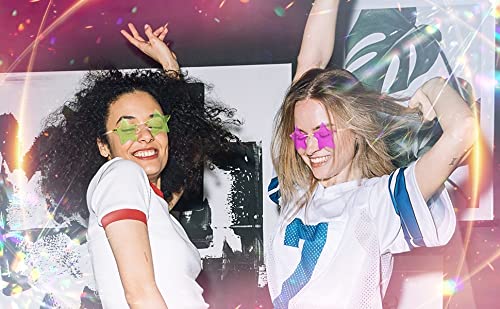 FEISEDY Rimless Star Shape Sunglasses Women Men Personality Pentagram Party Glasses Trendy Color Eyewear B28334