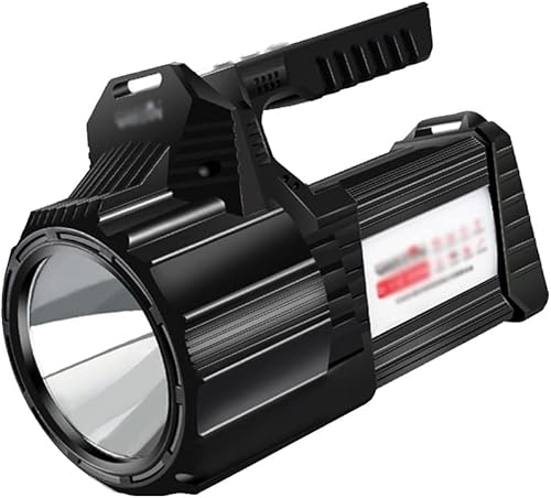 DHTDVD - Linterna de trabajo LED, linterna recargable, foco de búsqueda para exteriores (color D, tamaño 12000 mAh)