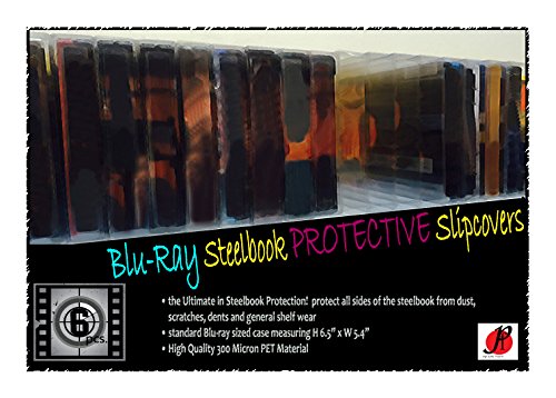 P&F Full Coverage Blu-ray Steelbook Jewel Plastic Sleeves Cases - Bluray Protective Slipcovers (pack of 6) - Thumbnail 5