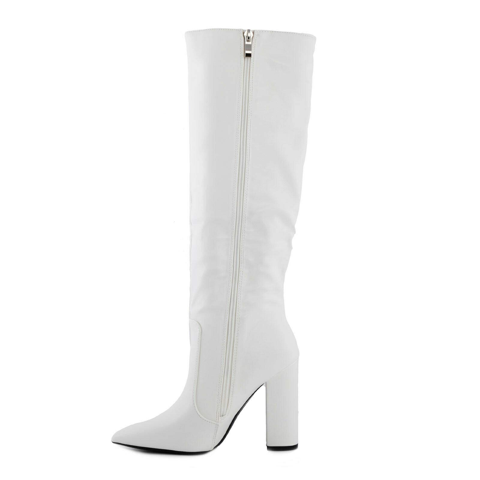 Toocool Bottes Femme Cuissardes Bout Pointu Talons Hauts Similicuir Élégantes X8056