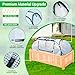 Garden Covers for Raised Beds, Pop Up Raised Garden Bed Cover, Garden Row Plants Cover Accelerator, Greenhouse Cover for Protecting Seedlings Fruits Vegetable Rows 45