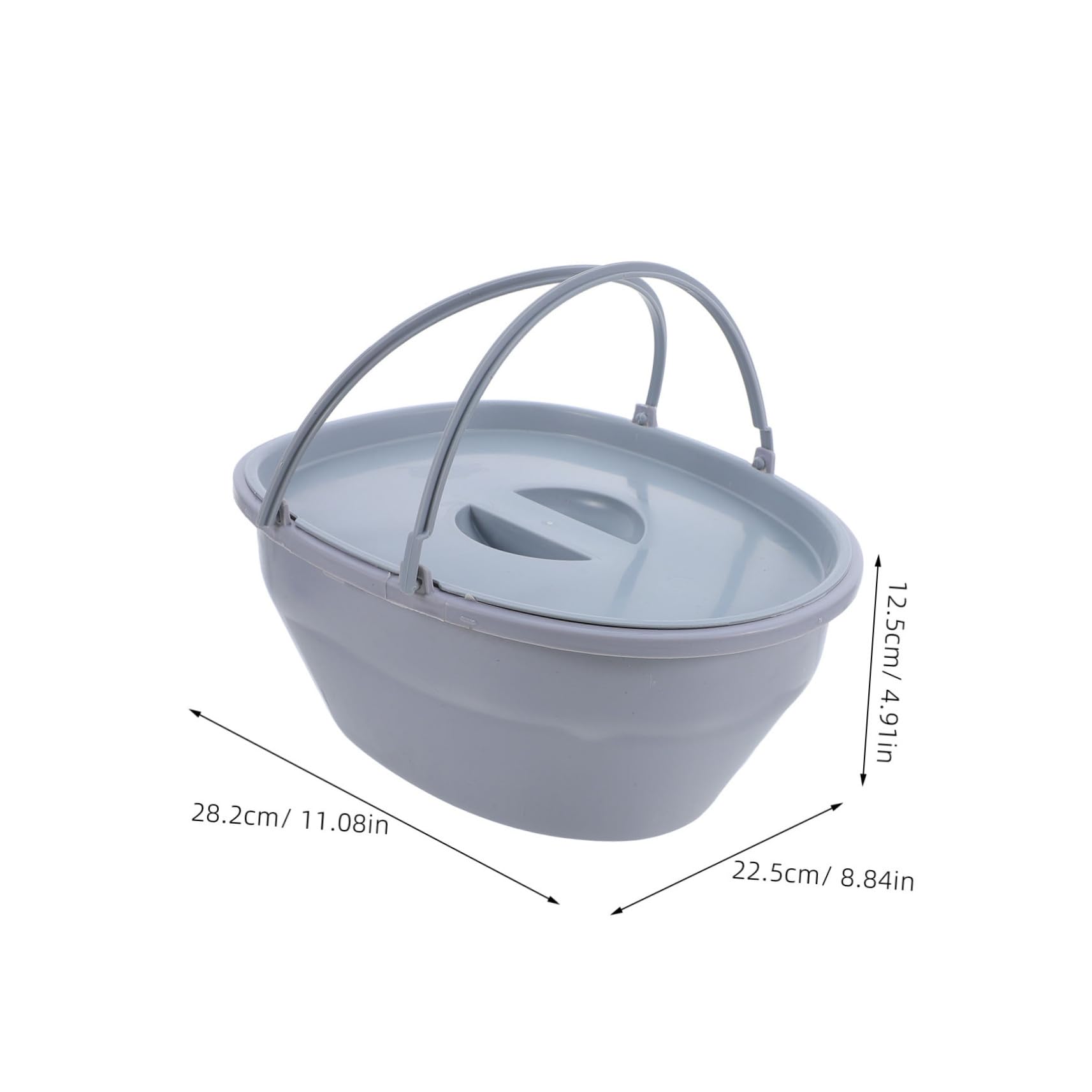 DOITOOL Portable Commode Inner Liner for Seniors Removable Toilet Seat for Home Hospital Nursing for Rv Travel Hiking Car and Boat Use Easy to Clean Design