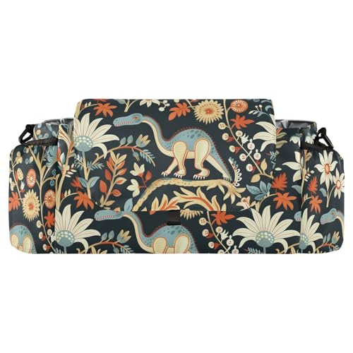 miaozhen William Morris Dino Flower Colorful stroller organizer bag double stroller caddy organizer magic sticker accesorios para carros de accesorios para carriolas de