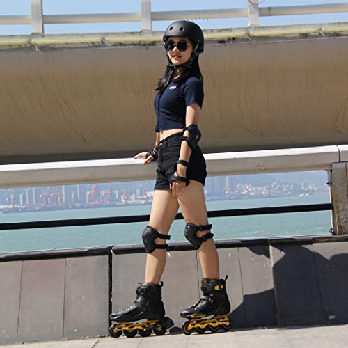 LIKU Black&Gold Unisex Fitness Inline Skates - Thumbnail 7