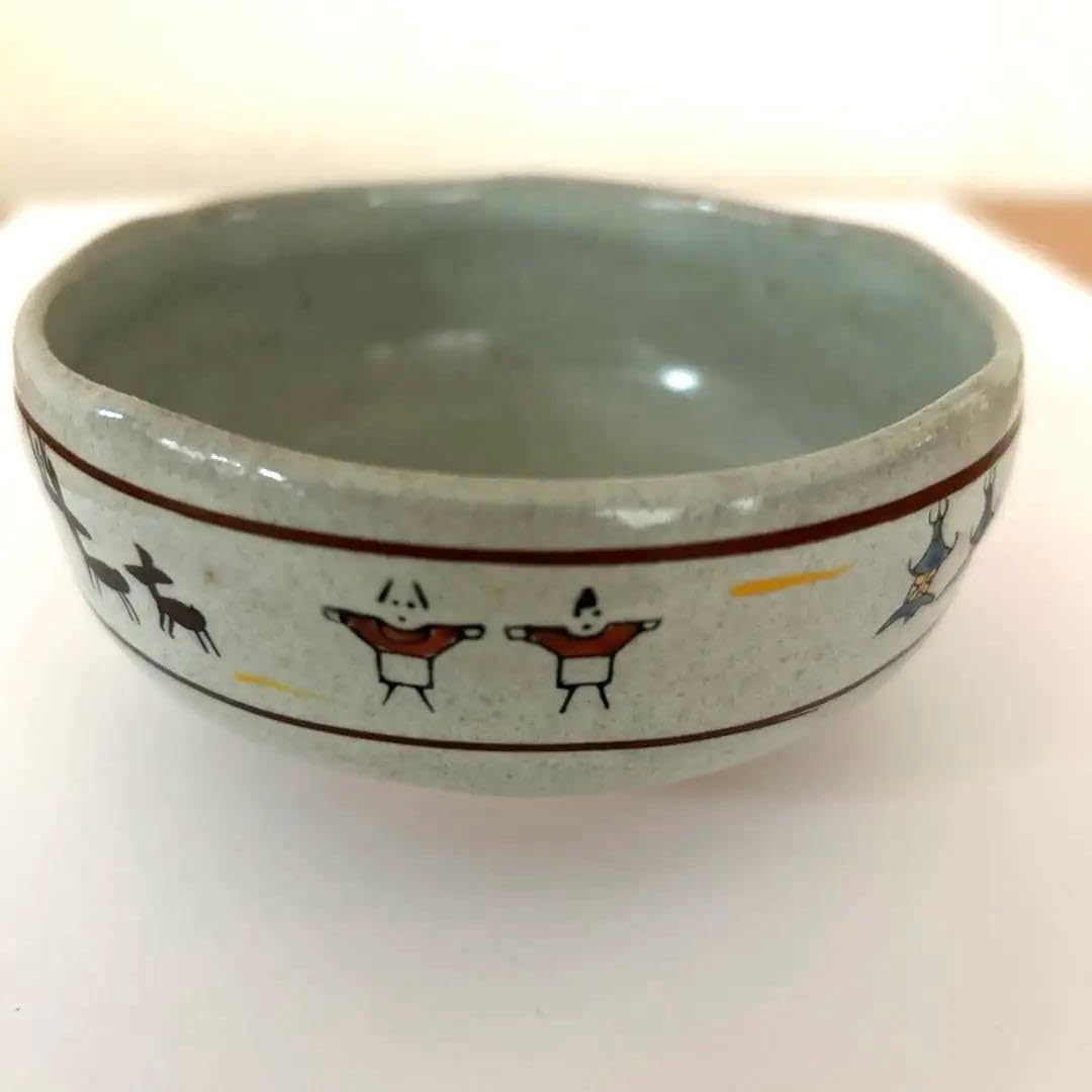 赤膚焼 大塩正人8代目 奈良絵 赤膚焼 奈良絵 茶道具 茶器 八代 いわ