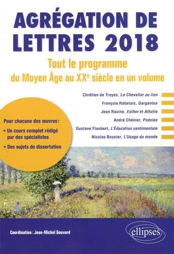 Agrégation de lettres 2018