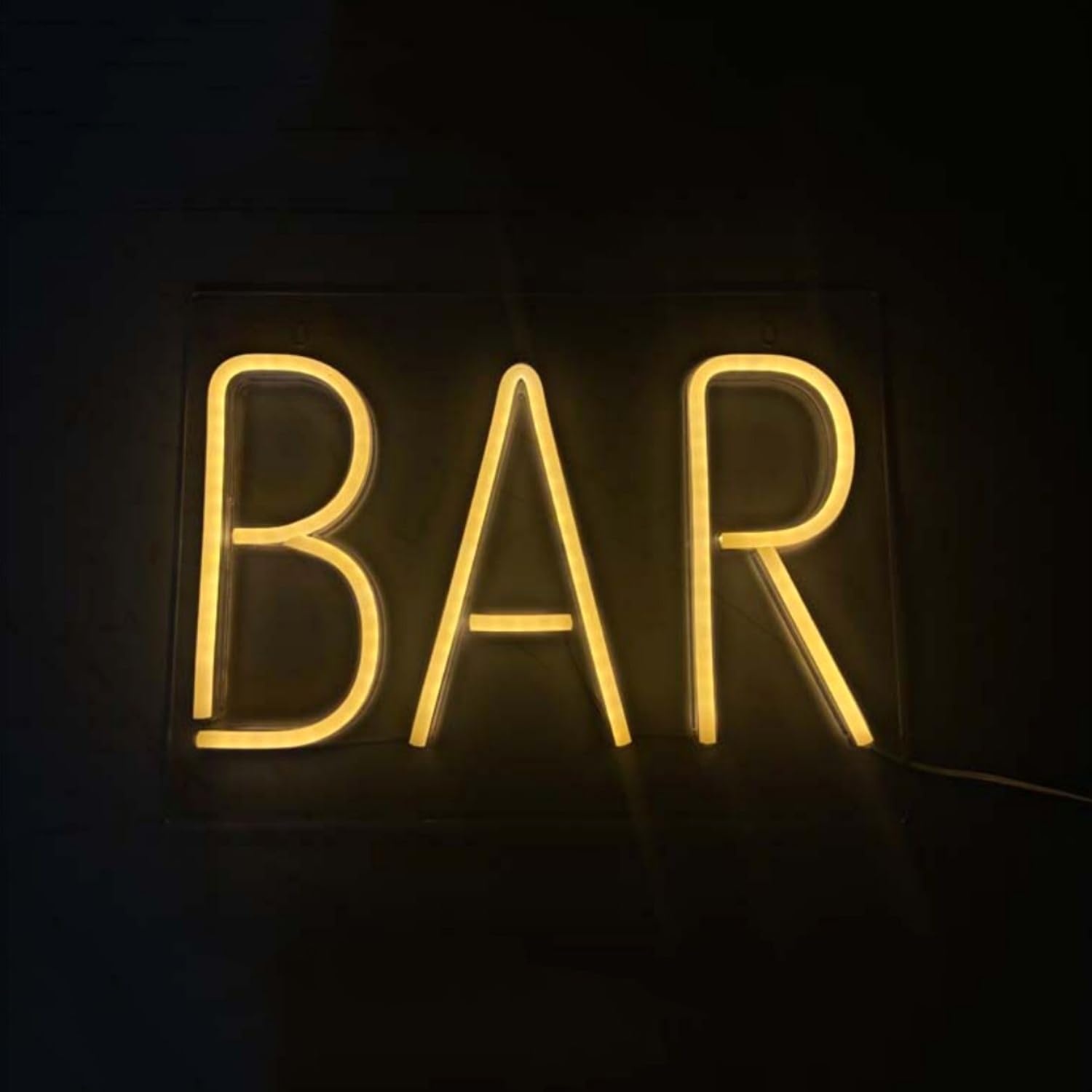 Focenat Neon bar teken, acryl LED-licht voor wanddecoratie, USB