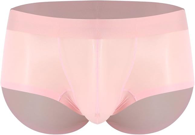 Mens Low Rise Sheer See Through Boxer Briefs Ultra Thin Seamless Bulge Pouch Underwear