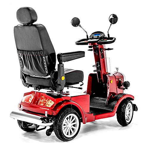 Vintage Mobility Gatsby X Vintage Heavy Duty Fast Mobility Scooter Long Range (Red) #TOP6