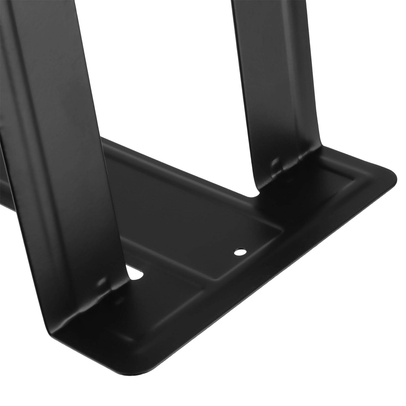 YUENPUN 12 PCS/6 works Heavy Duty Metal Bookends, Black Book Ends with Anti Slip Base, Book Holder for Shelves Office, Home - Image 3