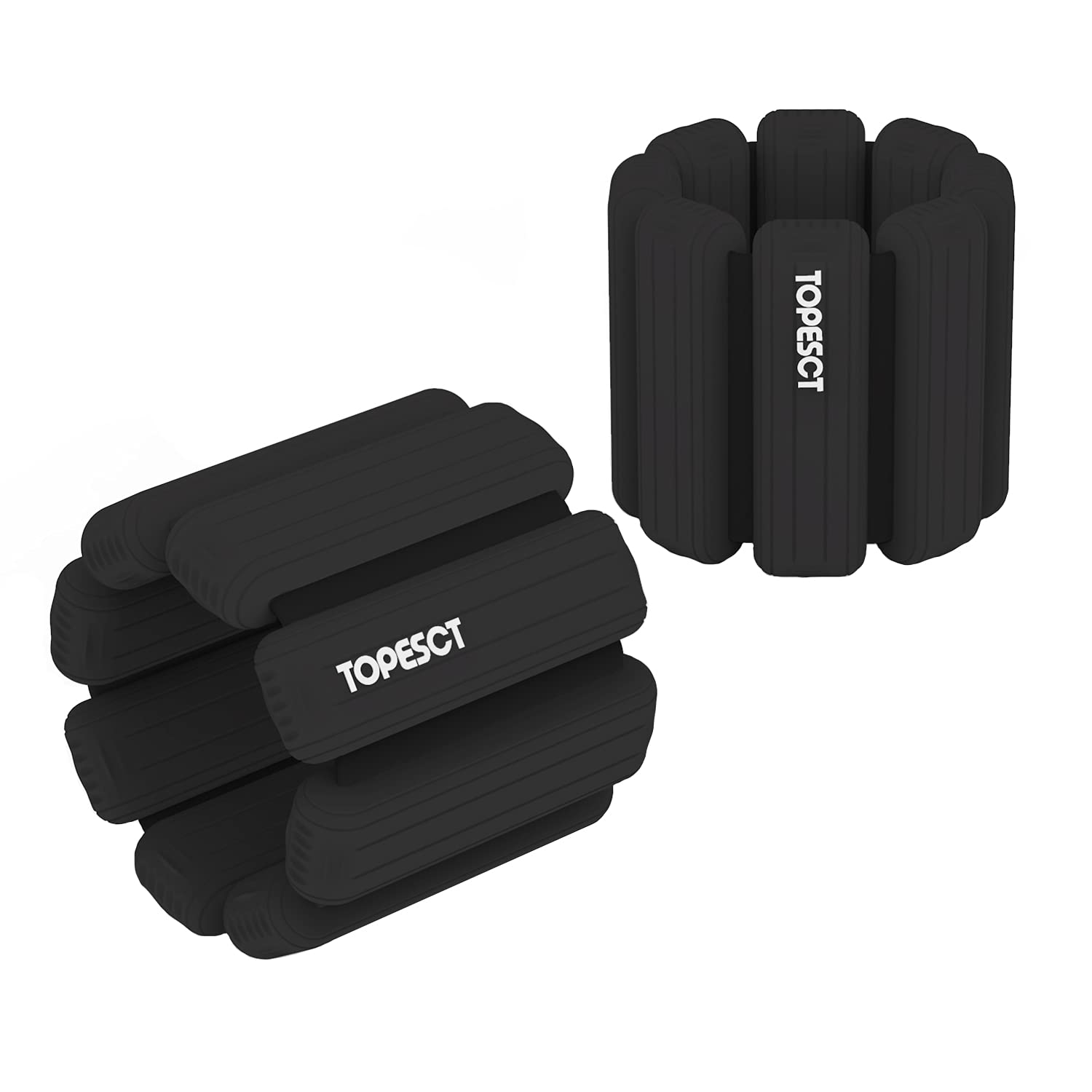 TOPESCT 2 PCS Handgelenkgewichte Knöchelgewichte Set Gewichtsmanschetten für Handgelenk Yoga, Tanz, Barre, Pilates, Kardiotraining, Aerobic, Walking
