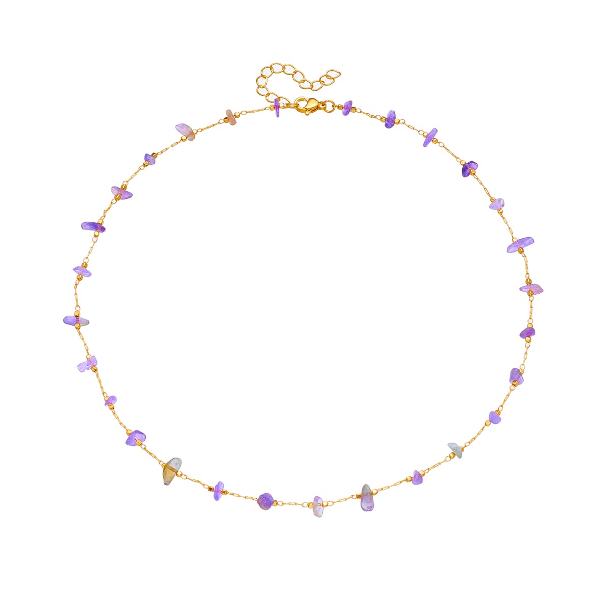 Healing Crystal Stone Choker Necklaces Amethyst Garnet Turquoise Real Carnelian Stone Crystal Gemstone Choker Necklace Amethyst Crystal Necklace Spiritual Natural Reiki Quartz Point Jewelry for Women Girls
