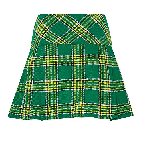 Womens 16.5 in Plaid Tartan Mini Kilt Skirt Irish 18 US2