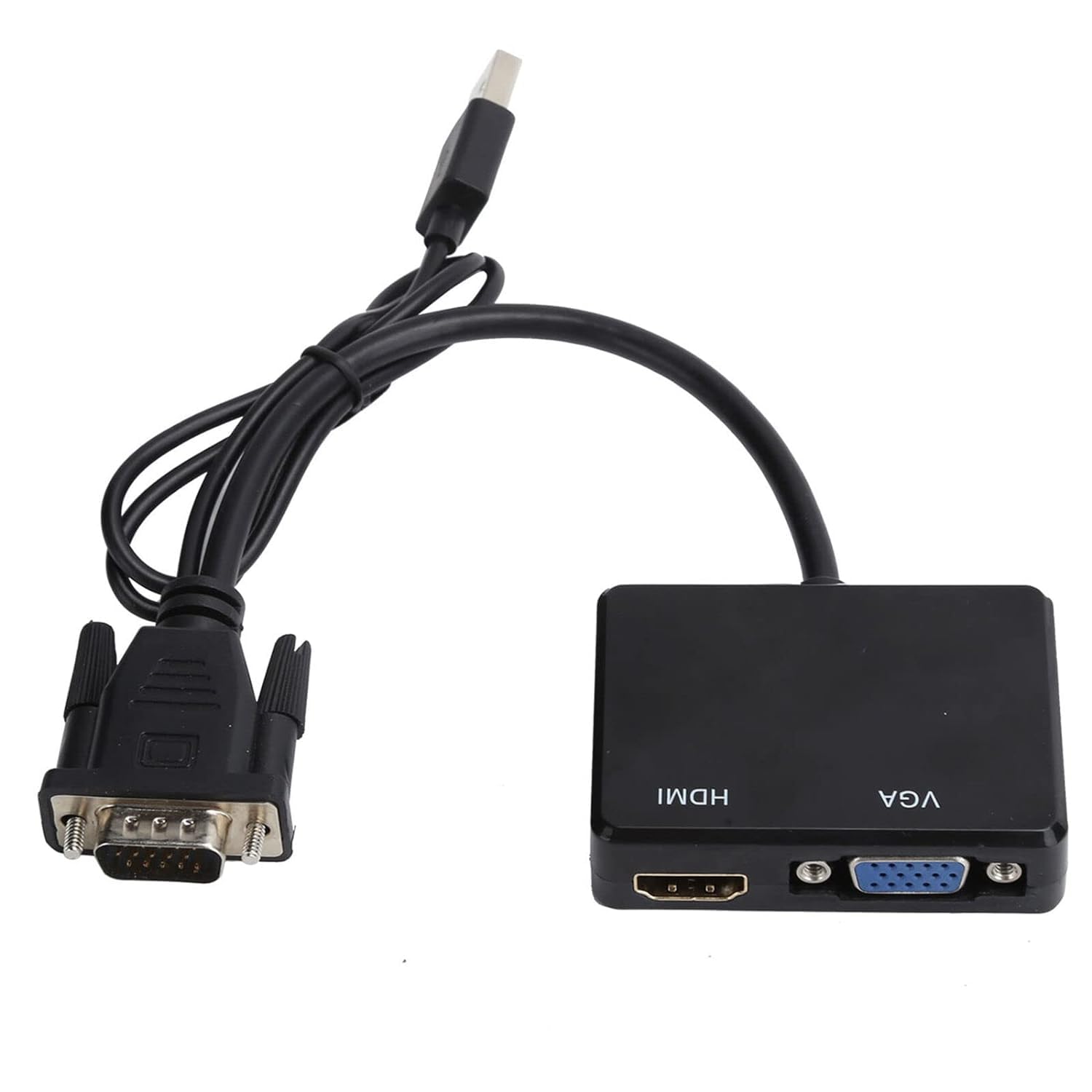1Goal® VGA to VGA & HDMI Splitter Adapter with 3.5 mm Audio Cable for PC,DVD,Gaming(vga to vga hdmi) (B0CKC2XZQ9) Amazon Price History, Amazon Price Tracker