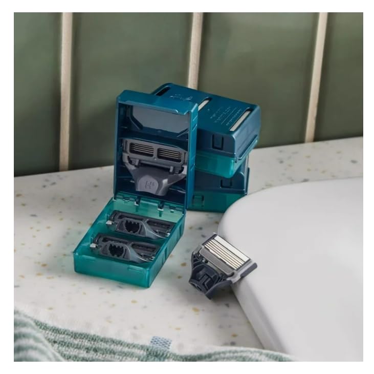 Harry Razor Blade Refills 12 Count, Sharper 5-Blade, Close and Comfortable Shave for Men Compatible