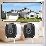 3MP 2K UHD Clarity Day & Night: Our indoor window security camera features 3MP 2K ultra-high-definition resolution with anti-glare and anti-reflective technology， combined with enhanced color night vision and a 110-degree wide-angle lens, it captures...