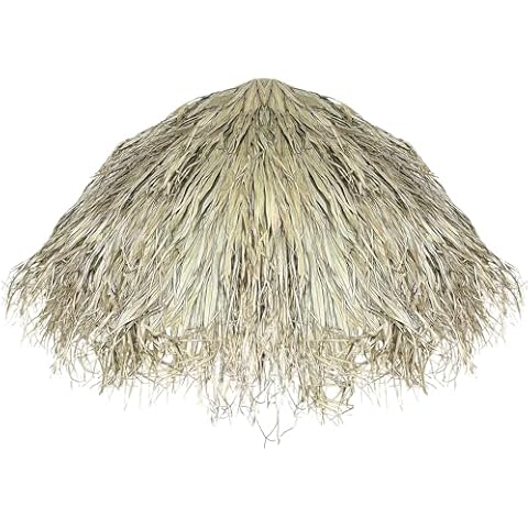 NAHARO Mexican Natural Roof Thatch,Eco-Friendly Grass Tiki Hut Roof,Hand-Woven Palm Thatch for Outdoor Patio Shade Umbrella Cover Tiki Bar Duck Blind Cover