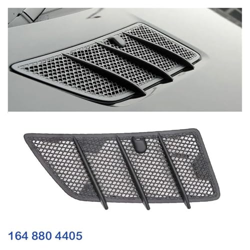 Rejilla de ventilación de capó con flujo de aire optimizado para Mercedes W164 3