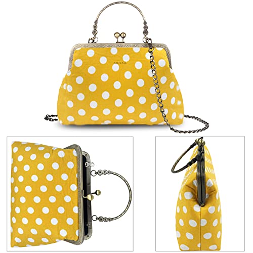 Image of Evening Bag Vintage Purse Kiss Lock Purses and Handbags for Women Formal