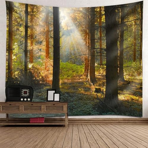 Tapisserie murale paysage naturel en tissu tissé haut de gamme
