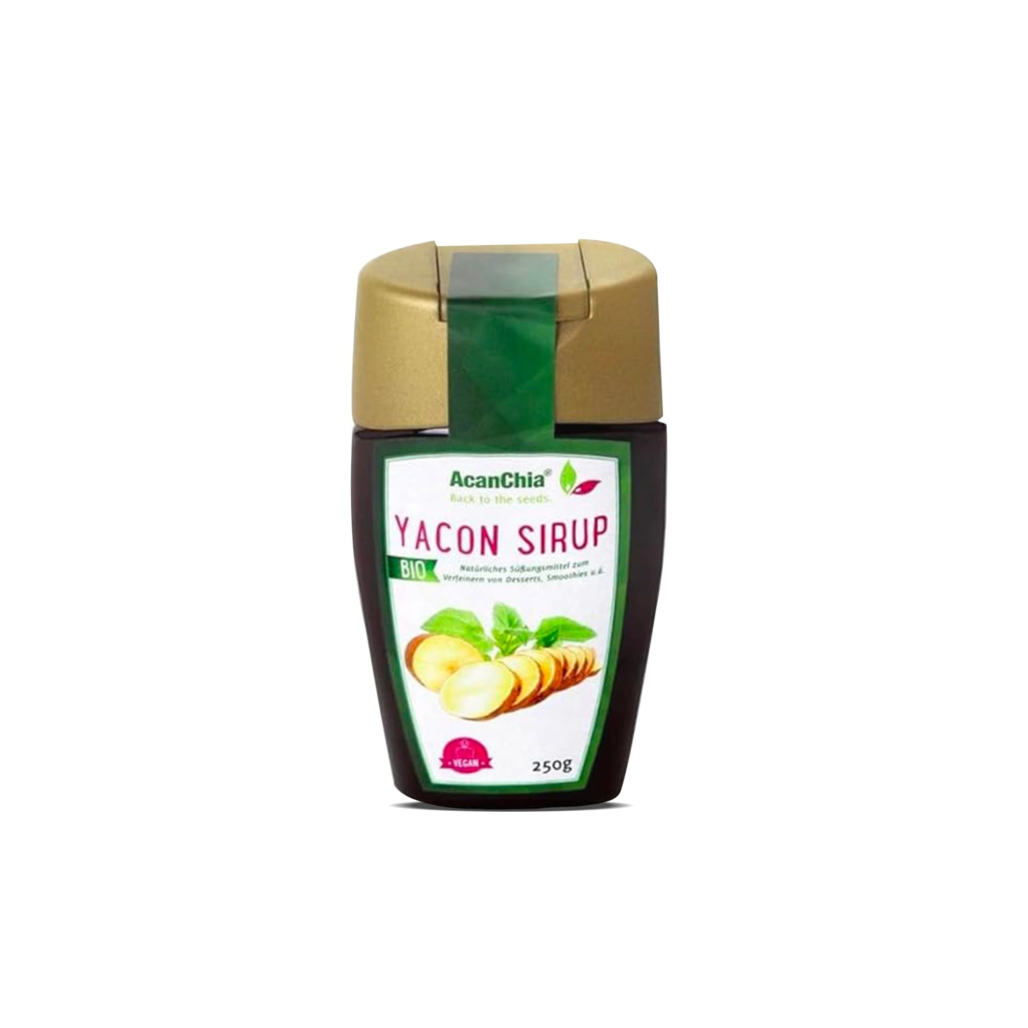Bio Yacon Sirup 250g – Rohkostqualität – Natürliche Alternative zu Zucker mit hohem Ballaststoffgehalt (FOS) – Niedriger glykämischer Index – Vegan & Pur