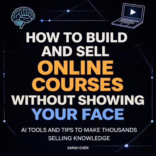 How to Build and Sell Online Courses Without Showing Your Face Audiobook By Sarah Chen cover art