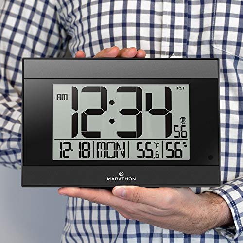 Marathon Digital Wall Clock With Auto-Night Light #TOP3